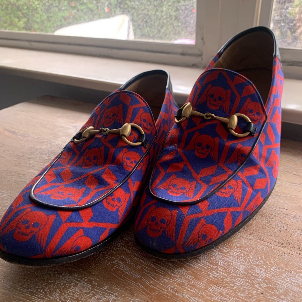 Gucci skull loafers